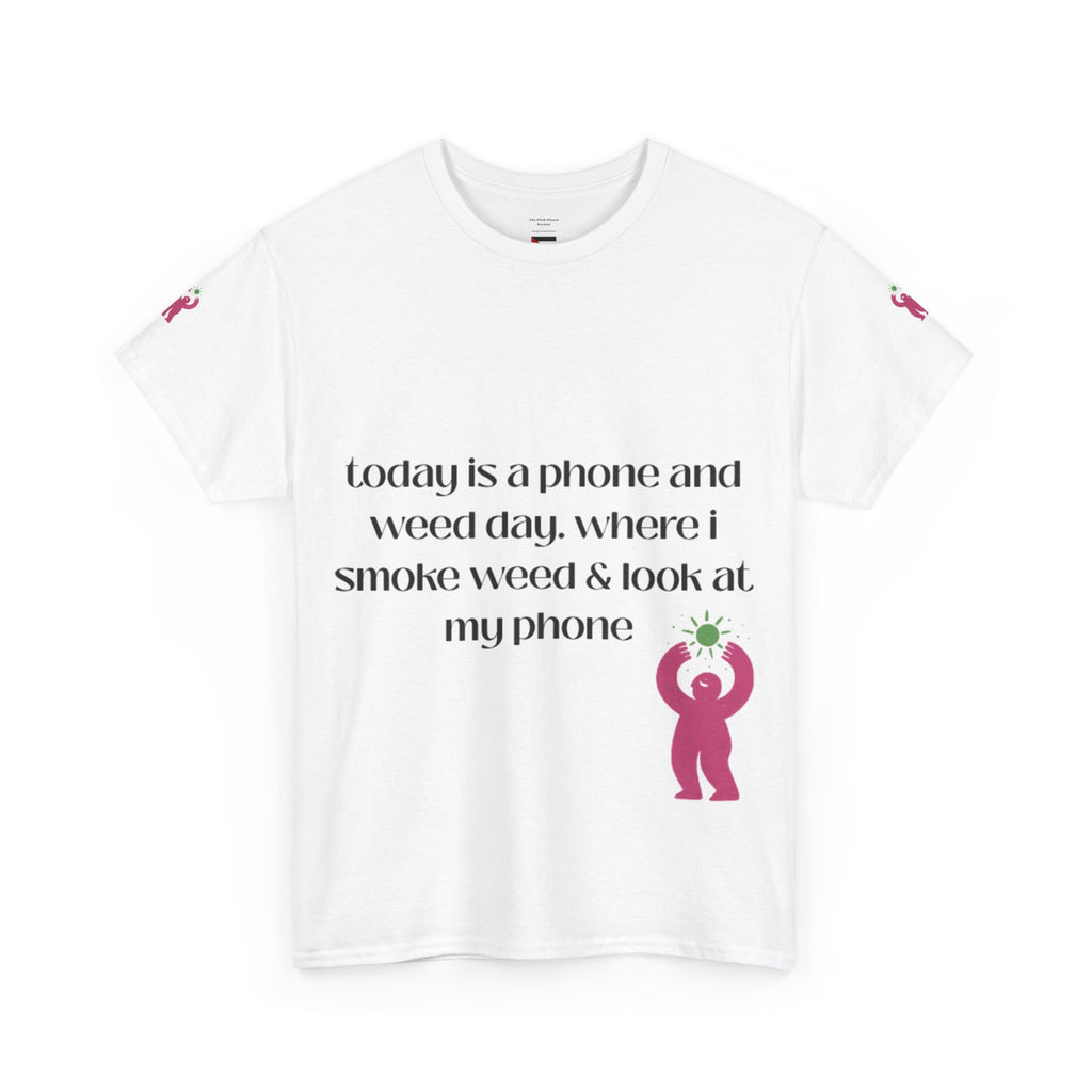 Phone & Weed Tee – For the girls who know their priorities.